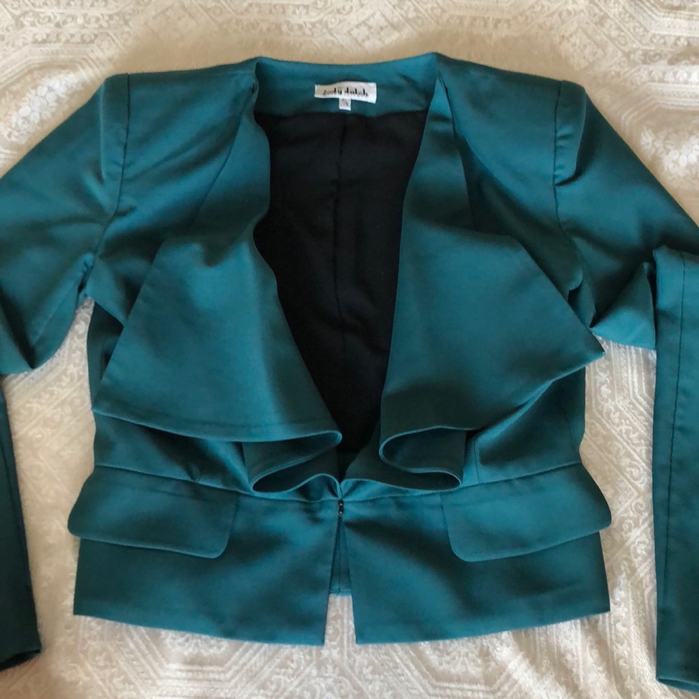 Lady Dutch Dark teal light weight jacket - Picture 3 of 4